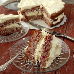 Sour Cream Cherry Cake