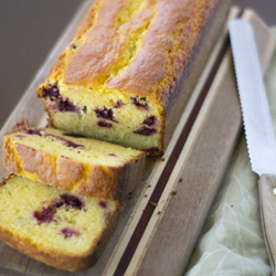 Lemon Blackberry Yogurt Loaf