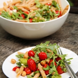 Fresh Arugula-Tomato Pasta