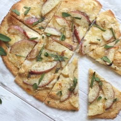 Nectarine, Sage & Brie Pizza