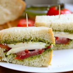 Buffalo Mozzarella Pesto Sandwich