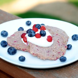 Red, White, and Blue Oatcakes