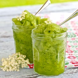 Fresh Mint and Elderflower Slushie