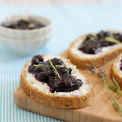 Blueberry Ginger Jam & Goat Cheese