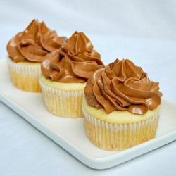 Chocolate Buttercream Vanilla Cupcake