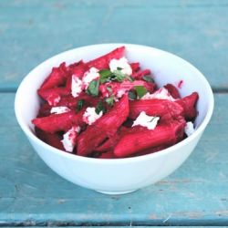 Penne Pasta with Beet Sauce