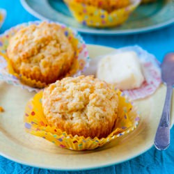 Cheddar & Olive Oil Savory Muffins