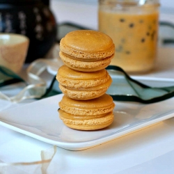 Mango and Passion Fruit Macarons