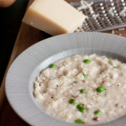 Pea and Pancetta Risotto