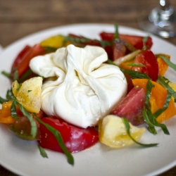 Heirloom Caprese Salad With Burrata