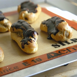 Eclairs with Mocha Pastry Cream