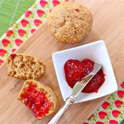 Strawberry-Lemon Marmalade Muffins