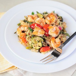 veggies & shrimp couscous