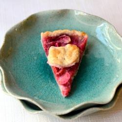 strawberry rhubarb tart