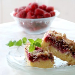 Strawberry & coconut bars