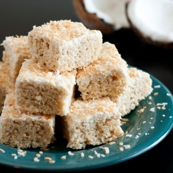 Coconut Rice Krispie Treats