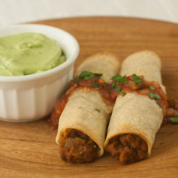 Beef and Bean Taquitos