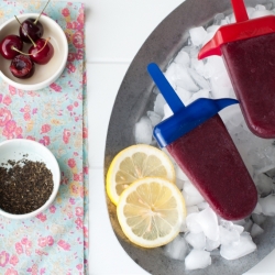 Green Tea Cherry Popsicle & Granita