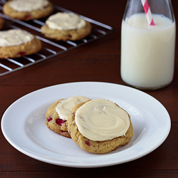 Frosted Rhubarb Cookies