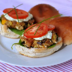 Aubergine Feta Burger