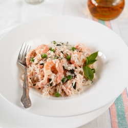 Seafood Risotto in a Steamer