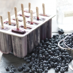 Blueberry Moonshine Popsicles