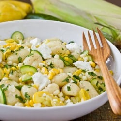 Gnocchi with Squash & Sweet Corn