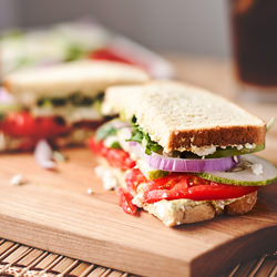 Mediterranean Veggie Sandwich