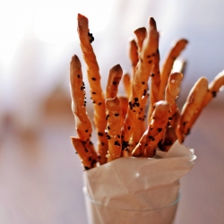 Caraway + Nigella Breadsticks