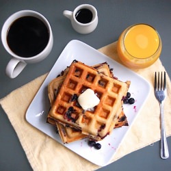 Whole Wheat Yeasted Waffles