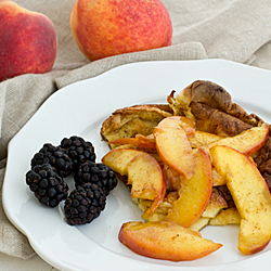 Peach Dutch Baby