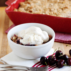 Cherry Almond Cobbler