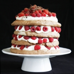 Chocolate Raspberry Pavlova