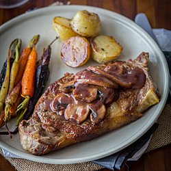 Porterhouse Steak with Gravy