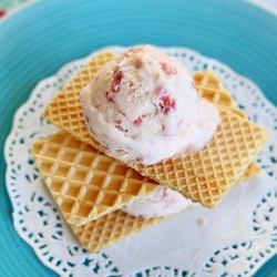 Strawberry Ricotta Ice Cream