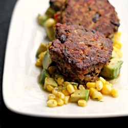 Black Bean Patties with Corn Relish