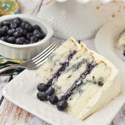 Lemon Blueberry Marble Cake