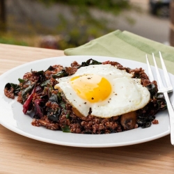 Quinoa with Rainbow Chard