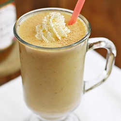 Bourbon Peach Milkshake