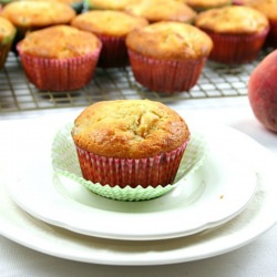 Ginger Peach Muffins