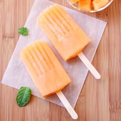 Cantaloupe Popsicles