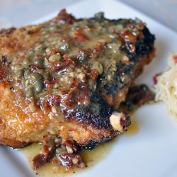 Sun-dried Tomato-crusted Pork Chops