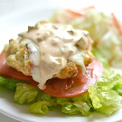 Chicken Burgers with Big Mac Sauce