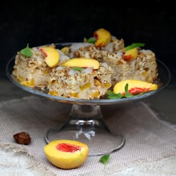 Fresh Peach Streusel Coffee Cake