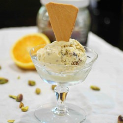 Orange Honey Ice Cream & Pistachio