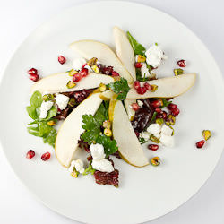 Pear, Pomegranate and Pistachio Salad