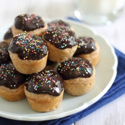 Chocolate Glazed Donut Bites