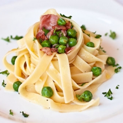 Tagliatelle with Peas