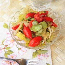 Broad bean salad