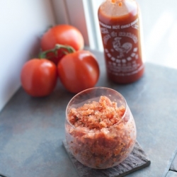 Hot and Spicy Bloody Mary Granita